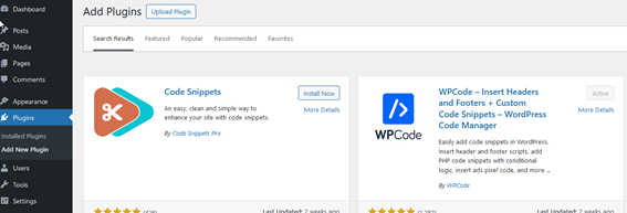 install wpcode on wordpress