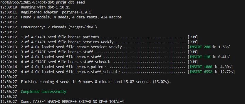 dbt seed execution