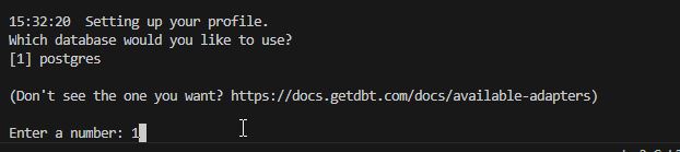dbt postgres adapter